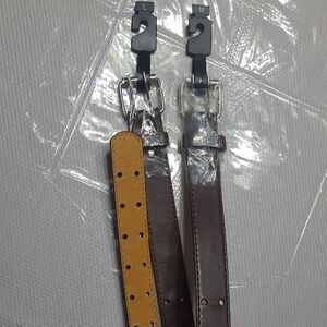 Two Kids Brown Leather Belt Medium & Large